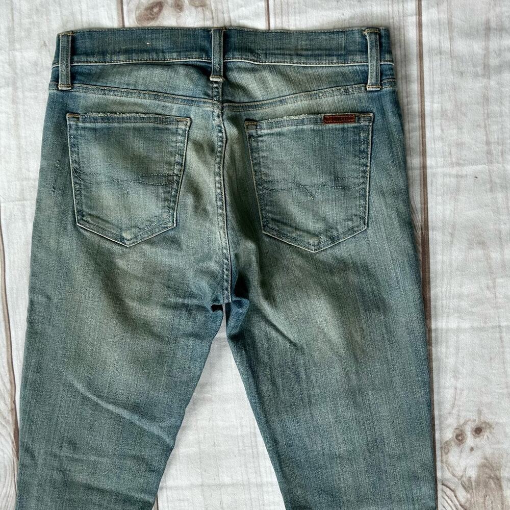 Ralph Lauren Polo distressed mid rise skinny denim jeans grunge bohemian punk 8 - Picture 7 of 11